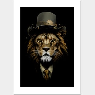 Billionaire Lion Fat Cat Posters and Art